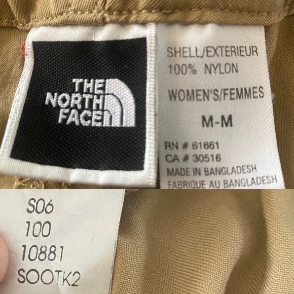 The North Face Women’s M Khaki Hiking Pants Cargo Pants Vintage - Picture 12 of 16